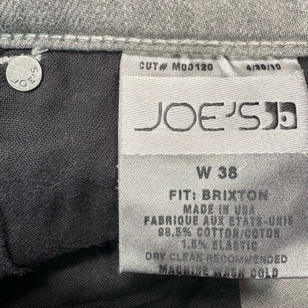 Joe’s Jeans The Brixton Slim Straight in Charcoal | Size 38 - Picture 8 of 11